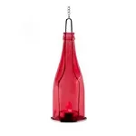 Lampa cu led decor sticla Home GB 23/RD rosie 8 x 23 cm lant pentru agatat