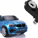 Motor de directie BMW X6M, LEANToys, Negru/Alb