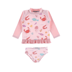 Costum de baie CREVETTES ROSES SET UV, Archimede, 12 luni, A202371