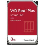 HDD NAS WD Red Plus (3.5'', 8TB, 128MB, 7200 RPM, SATA 6Gbps), Western Digital