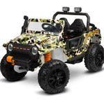 Jeep electric Toyz Ringo 12V 4x4 cu telecomanda camo, Toyz by Caretero