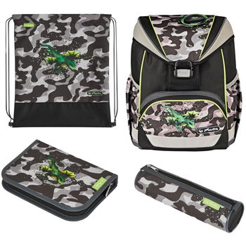 Ghiozdan UltraLight Plus Camo Dragon, Herlitz