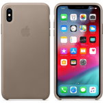 Husa Apple iPhone XS Max Leather Case Taupe