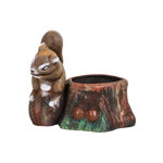 Ghiveci din ceramica, model veverita, lungime 23cm / EXT 7067, 