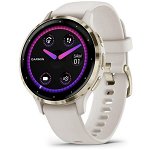 Smartwatch GARMIN Venu 3S 41mm, Wi-Fi, GPS, Android/iOS, silicon, Ivory/Soft Gold
