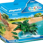 Playmobil - Aligator Cu Pui, Playmobil