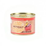 PETKULT Grain Free Mini Adult, Vită, conservă hrană umedă fără cereale câini, 185g, Petkult