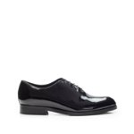 Pantofi eleganti barbati din piele naturala,Leofex- 112-3 Negru Lac, Leofex