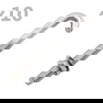 vidaXL Șurub de fixare tip J cu piuliță și șaibă, M8x100 mm, 25 seturi, vidaXL