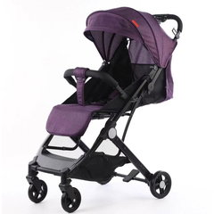Carucior sport copii, pliere compacta pentru avion, cu sistem de troller,C8 Mov, L SUN
