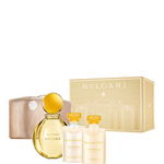 Set cadou Bvlgari Goldea (Apa de parfum 90 ml + Lotiune de corp 75 ml + Gel de dus 75 ml + Geanta cosmetice)