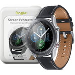 Folie sticla transparenta Case friendly Ringke ID compatibila cu Samsung Galaxy Watch 3 (45mm) 4-Pack
