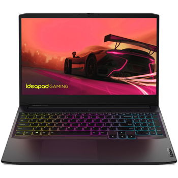 Laptop Gaming Lenovo IdeaPad 3 15ACH6 cu procesor AMD Ryzen 7 5800H, 15.6", Full HD, 16GB, 512GB SSD, NVIDIA GeForce RTX 3050 4GB, No OS, Shadow Black