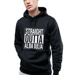 Hanorac Barbati Negru - Straight Outta Alba Iulia, THEICONIC