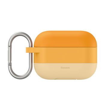 Husa Airpods Pro Baseus Cloud Hook Silica Gel Protective Case Orange, Baseus