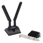 placa de retea pci express wireless ax3000 wi-fi 6, 2 antene 3dbi, bluetooth 5.0, ew-7833axp edimax, EDIMAX