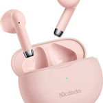 Casca de Telefon HP-8032, in ear, Bluetooth 5, IP54, autonomie totala 20h, Roz, Mcdodo