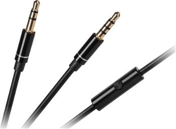 Cablu pentru casti cu microfon Kruger&Matz, 2 x jack stereo 3.5 mm, 1.2 m, Kruger&Matz