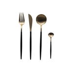 Set Tacamuri Ideea Gold Si Black, 24 Piese, Natürlich