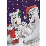 Caroline`s Treasures Holiday Polar Bears Ultra izolatoare de băuturi pentru cutii subțiri Multicolore Slim Can, 