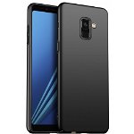 Husa ultra-subtire din fibra de carbon pentru Samsung Galaxy A8 (2018), Negru - Ultra-thin carbon fiber case for Samsung Galaxy A8 (2018), Black, HNN