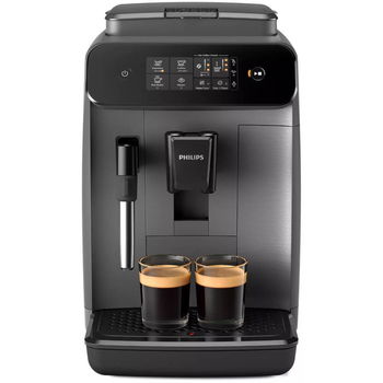 Espressor automat Philips seria 800 EP0824/00, sistem clasic de spumare a laptelui, 2 varietati de cafea, rasnita ceramica, display intuitiv, posibilitate de ajustare a tariei si a cantitatii de cafea