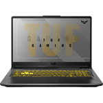Laptop Gaming ASUS TUF A17 FA706IU-HX391, AMD Ryzen 7 4800H pana la 4.2GHz, 17.3" Full HD, 8GB, SSD 512GB, NVIDIA GeForce GTX 1660Ti 6GB, Free DOS, gri inchis
