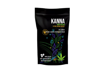 Cafea Extra Creme cu Extract de Canepa, 250 gr, Kanna, PLANTECO