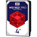 HDD Desktop WD Red Pro (3.5'', 4TB, 256MB, 7200 RPM, SATA 6 Gb/s), Western Digital