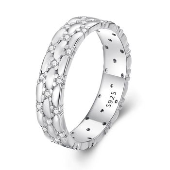 Inel din argint Small Round Cristals, EdenBoutique