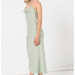 Rochie midi de satin, Stefanel