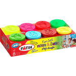 Plastilina usoara modeling dough basic + neon 8 x 50g , FATIH