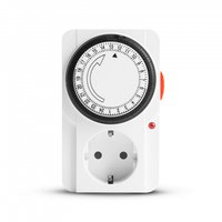 Priza cu temporizator analogic cu indicator LED, 230V, 16A, 3680W