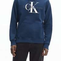 Hanorac din bumbac organic cu imprimeu logo contrastant