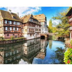 Puzzle din plastic Pintoo - Strasbourg, Petite France, 4.000 piese (H1755), Pintoo