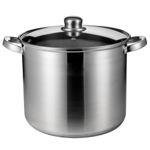 Oala adanca Rosberg R51211B32, 32 cm, 19,3 litri, inductie, capac, inox, Rosberg