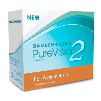 Pure Vision 2HD Astigmatism lunare 6 lentile/cutie, Bausch & Lomb
