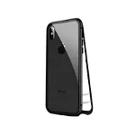 Husa protectie iPhone XS MAX magnetica, din sticla securizata, 360 grade, Gonga® Negru