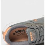 Pantofi sport low-cut cu segmente din material sintetic, US Polo Assn