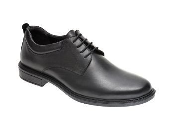 Pantofi OTTER negri, C029, din piele naturala