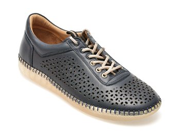 Pantofi casual OZIYS albastri, 22109, din piele naturala, OZIYS
