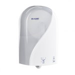 Dispenser Autocut din plastic pentru role de hartie igienica alb - Jumbo Identity LUCART, Lucart