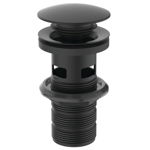 Ventil click-clack Ideal Standard, pentru lavoare cu preaplin, negru mat - E1482XG, Ideal Standard