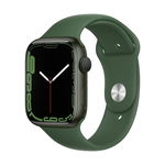 SmartWatch Apple Watch 7, 45mm Aluminium Green cu Clover Sport Band Regular + GPS