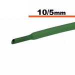 Tub termocontractibil verde 10mm/ 5mm 0.5m, OEM