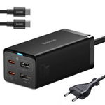 Incarcator de perete GAN5 Pro, Baseus, 2x USB-C/USB-A/HDMI, 4 K, 67 W (Negru), BASEUS