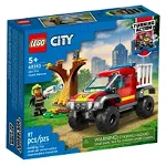 Set de construit LEGO® City, Masina de pompieri 4x4, 97 piese, LEGO