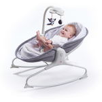 Sezlong 3 in 1 Tiny Love Rocker Napper 0 luni + gri cu alb, TINY LOVE