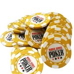 Jeton Poker WSOP Galben, clay 10 grame, MagazinulDeSah