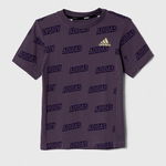 adidas tricou copii JB BLUV Q4AOP T culoarea violet, modelator, adidas